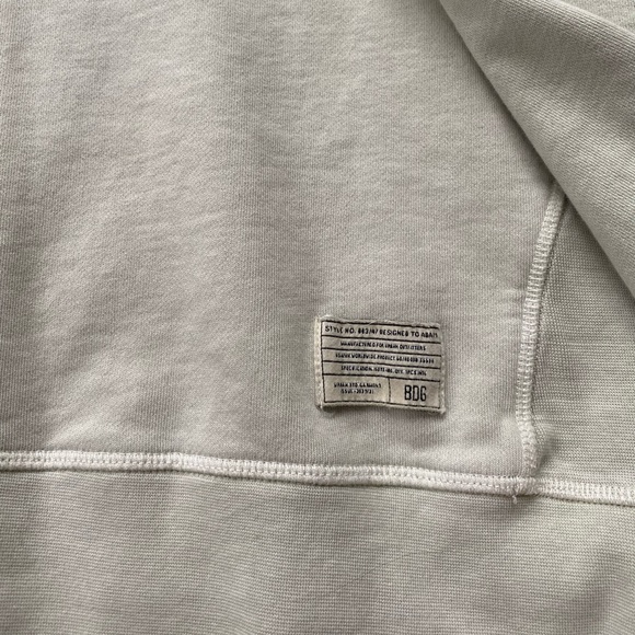 BDG Urban Outfitters Super Crop Hoodie Sage Green - Picture 4 of 5